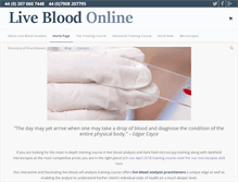 Tablet Screenshot of livebloodonline.com